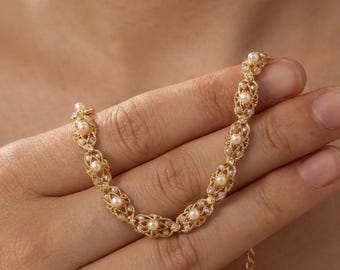 ダイヤモンドクラスターバングル、14Kイエローゴールドメッキスターリングシルバーブレスレット＆ネックレス、彼女へのバレンタインデーギフト、フォーマルイベントネックレス