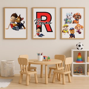 Paw Patrol Wall Art - Set of 3
