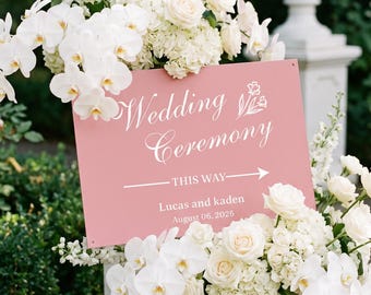 Custom Wedding Metal Sign - Personalized Wedding Decor Waterproof - Wedding Outdoor Sign