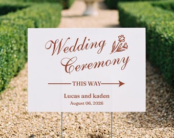 Custom Wedding Metal Sign - Personalized Wedding Decor Waterproof - Wedding Outdoor Sign