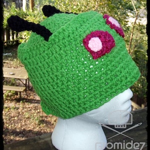 Invader Zim-inspired Beanie- Adult- Washable