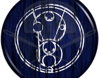 Doctor Who- Inspired BAD WOLF in Gallifreyan button