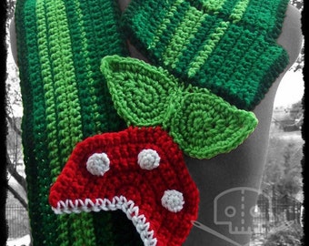 Mario - Inspired Man-Eater Piranha Plant Scarf