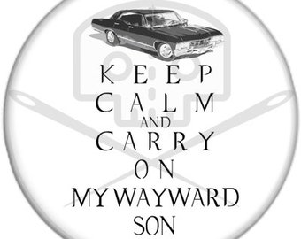 Supernatural- Inspired KEEP CALM Button
