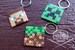 Minecraft-inspired Keychain- Fusible beads- Multiple characters 