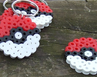 Pokeball - Inspired Perler Key Chain