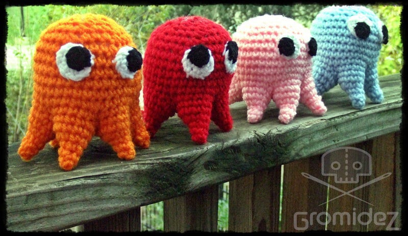 Pacman-inspired Ghostie Plush- Lot of 4 - Etsy