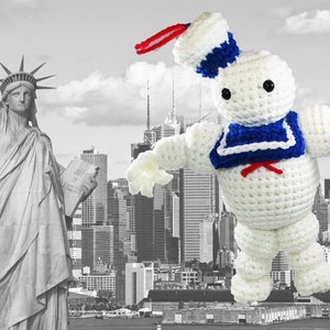 Ghostbusters - Inspired Stay Puft Crochet Plush