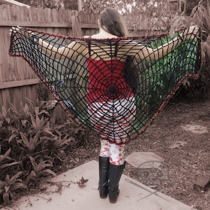 Halloween Web Shawl - Washable