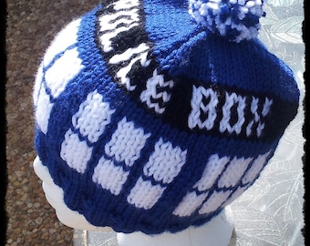 Doctor Who-inspired Police Box Hat- Adult- Washable