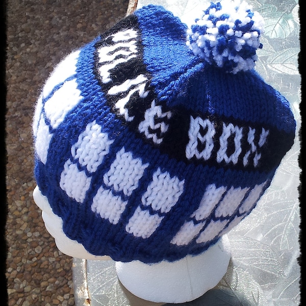 Doctor Who-inspired Police Box Hat- Adult- Washable