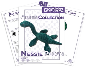 Cryptid Collection Nessie Plush Crochet Pattern- US/UK Terms