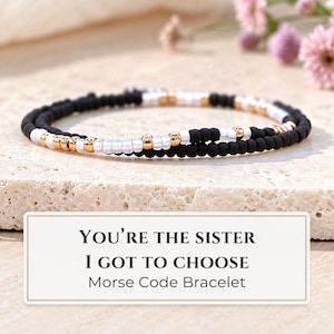 Friendship Bracelet Morse Code, Best Friend Birthday Gift, Best Friend Bracelet, Best Friend Custom Jewelry, Best Friend Long Distance