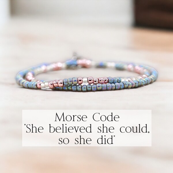 She Believed She Could So She Did Bracelet Unique Graduation Gift for Her Teacher Nurse Doctor Lawyer Female Inspirational Jewelry Women