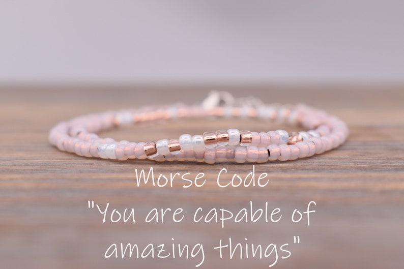 Inspiring Morse Code Bracelet Inspirational Gift for Women - Etsy