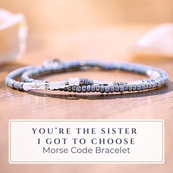 Friendship Bracelet Morse Code, Best Friend Birthday Gift, Best Friend Bracelet, Best Friend Custom Jewelry, Best Friend Long Distance