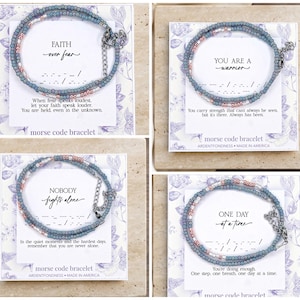 Nobody Fights Alone Bracelet, Supportive Gift for Women, Cancer Support Jewelry, Get Well Soon, Strength, Support Encouragement Fighter immagine 4