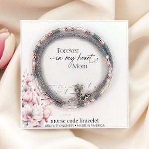 Forever In My Heart Mom Memorial Bracelet for Women, Sympathy Gifts for Loss of a Mother, Bereavement gift, Remembrance Gift for Loss of Mom