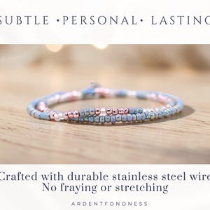 One Day at a Time Bracelet, Morse Code Jewelry, Serenity Prayer Bracelet, Mantra Bracelet, Inspirational Bracelet, Motivational Jewelry image 9
