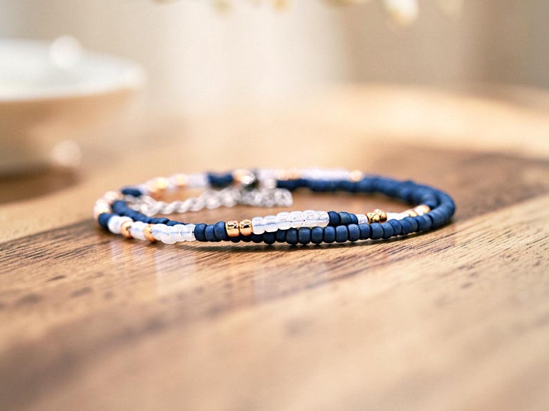 Bracelet de prière en code Morse « Protège-le jour et nuit » pour maman, petite amie ou épouse de militaire image 3