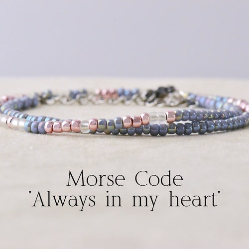 Always in My Heart Bracelet Loss of Grandpa Loss of Brother - Etsy