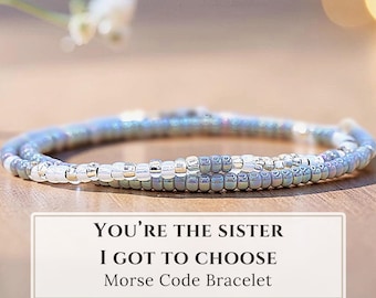 Friendship Bracelet Morse Code, Best Friend Birthday Gift, Best Friend Bracelet, Best Friend Custom Jewelry, Best Friend Long Distance