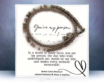 You're My Person Bracelet, Best Friend Gift, You're My Person Gift for Best Friend, You're My Person Jewelry, Gift for BFF, BFF Gift Ideas