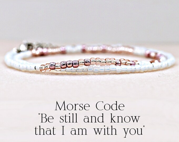 Custom Bible Verse Morse Code Bracelet Personalized Morse - Etsy