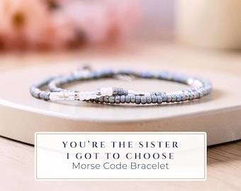 Friendship Bracelet Morse Code, Best Friend Birthday Gift, Best Friend Bracelet, Best Friend Custom Jewelry, Best Friend Long Distance