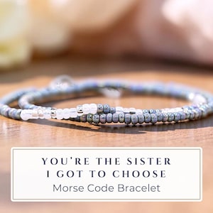 Friendship Bracelet Morse Code, Best Friend Birthday Gift, Best Friend Bracelet, Best Friend Custom Jewelry, Best Friend Long Distance