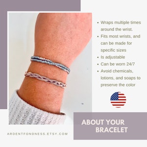 Until We Meet Again Jewelry Morse Code Bracelet Memorial Bracelet Loss of Husband Loss of Child Gift Sympathy Gift Loss of Father Mother image 4
