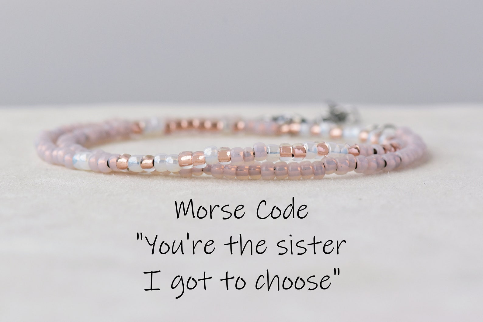 Friendship Bracelet Morse Code Best Friend Birthday Gift - Etsy