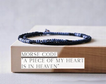MENS Memorial Bracelet, Memorial Gift, Memorial Mom, Memorial Dad, Memorial Jewelry, Husband Loss, Child Loss Jewelry, Child Loss Bracelet