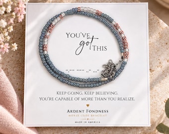 You've Got This Bracelet Motivational Bracelet for Her Unique Encouragement Jewelry Gift for Women Encouraging Reminder Personal Affirmation