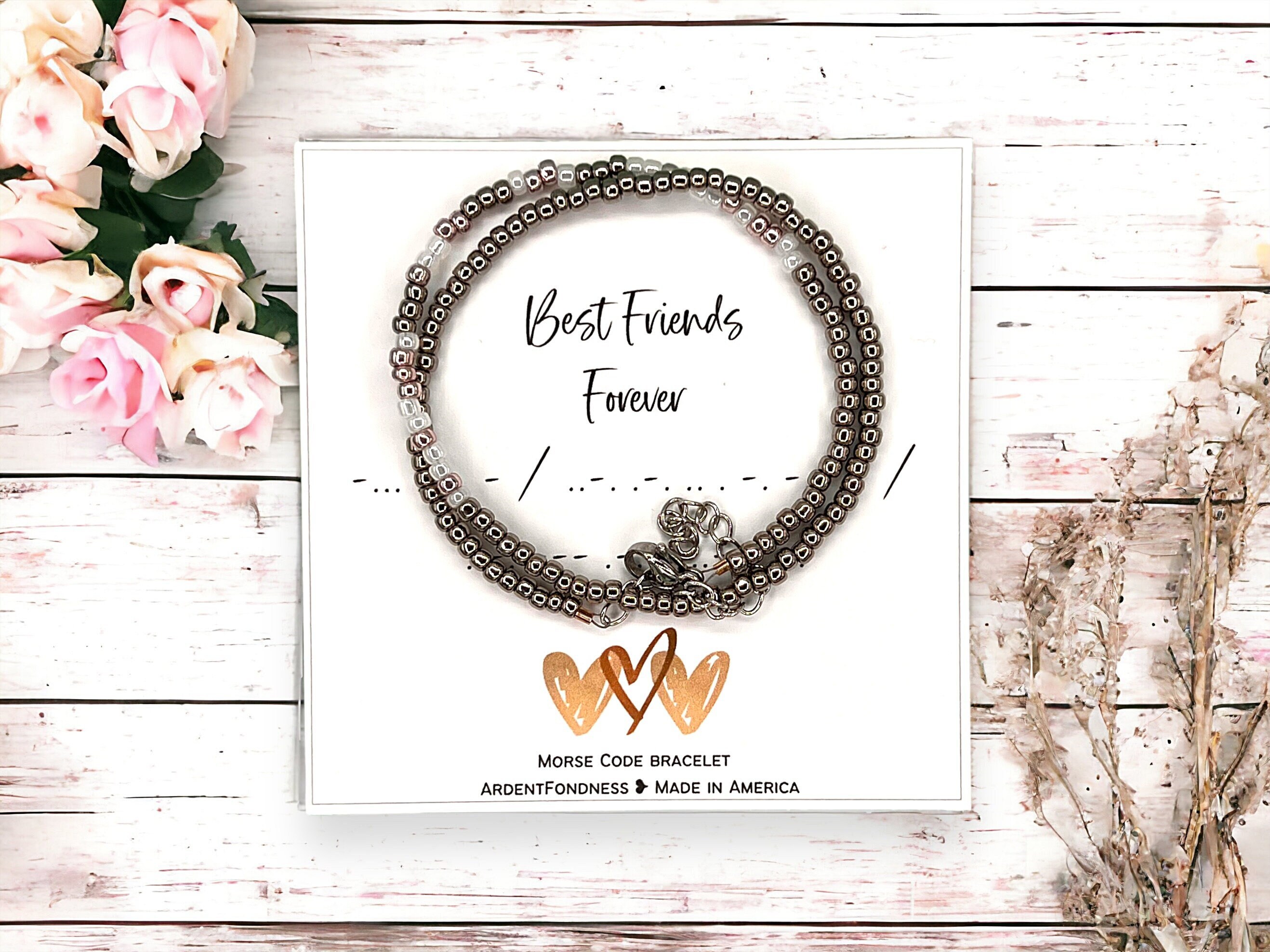 Best Friends Forever Morse Code Bracelet Best Friend Gift