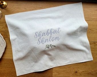 Shabbat shalom challah cover, Shabbat Shalom personalized challah cover