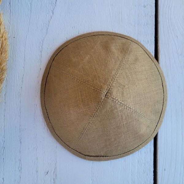 Khaki braune Kippah, Unterteller Kippah, jüdischer Kopfbedeckung