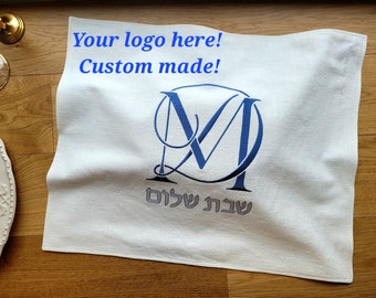 CUSTOM MADE challah cover, Shabbat Shalom personalized challah cover