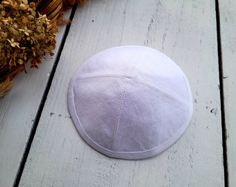 White kippah, saucer kippah, Jewish head cover