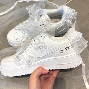 Bridal Wedding Personalized Wedding Shoes /Air Force One Unique Wedding Gift/Sports Wedding Shoes/Custom Wedding Shoes, Unique Wedding Shoes