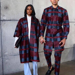 Couples African outfit, Ankara mermaid dress, Ankara gown, African wedding outfit, African engagement outfit, African print gown, men Kaftan