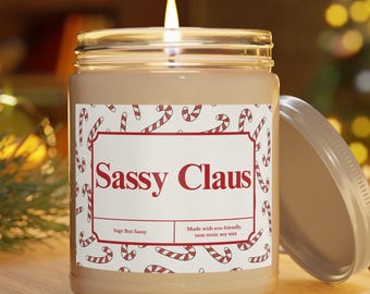 生意気なサンタクロース、面白いクリスマスキャンドル、クリスマスのジョークギフト、クリスマスパーティーにふさわしくないギフト、皮肉なクリスマスギフト