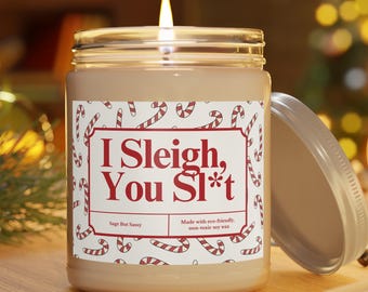 ソリで倒すぞ、面白いクリスマスキャンドル、クリスマスジョークギフト、クリスマスパーティーにふさわしくないギフト、皮肉なクリスマスギフト