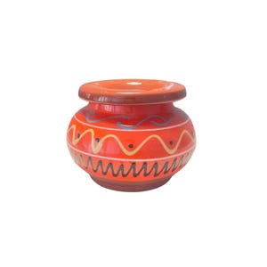 Hand-Painted Ceramic Ashtray Unique Artisan Pottery | Boho Home Decor