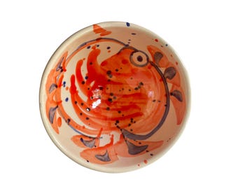 手描き陶器マグカップ：スペインの青い花柄の職人陶器 - Etsy 日本