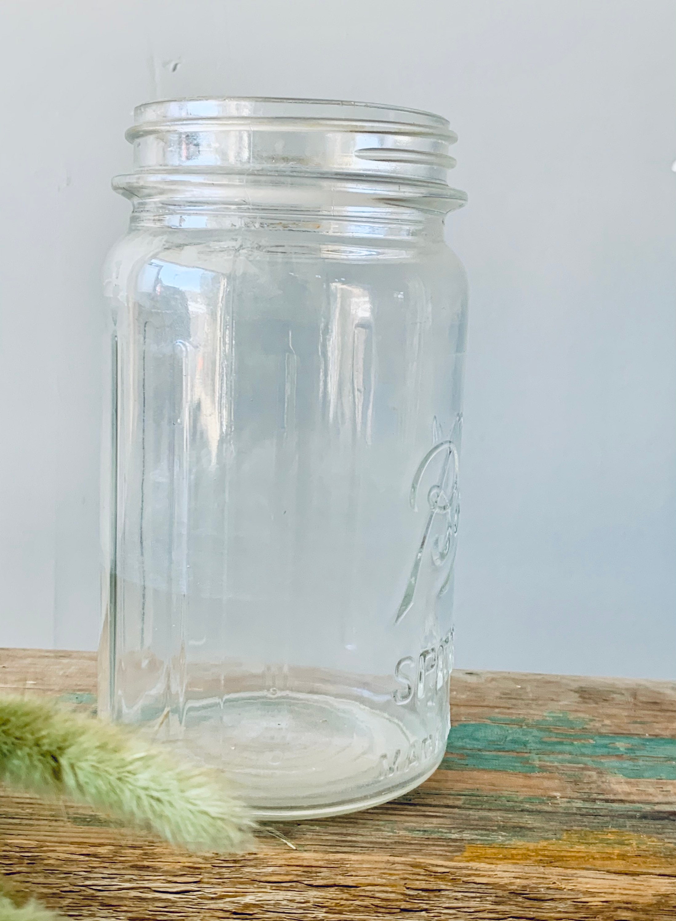 Clear Ball Special Mason Jar Quart Size Clear Mason Jar Etsy