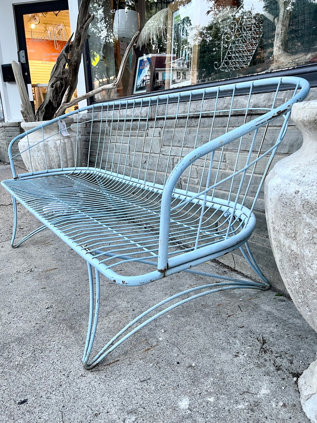 Vintage Homecrest Sofa Outdoor Sofa Wire Metal Mid Century Homecrest Furniture MCM Furniture