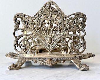 アンティーク真鍮アールヌーボーレターラック卓上B＆Hブラッドリー