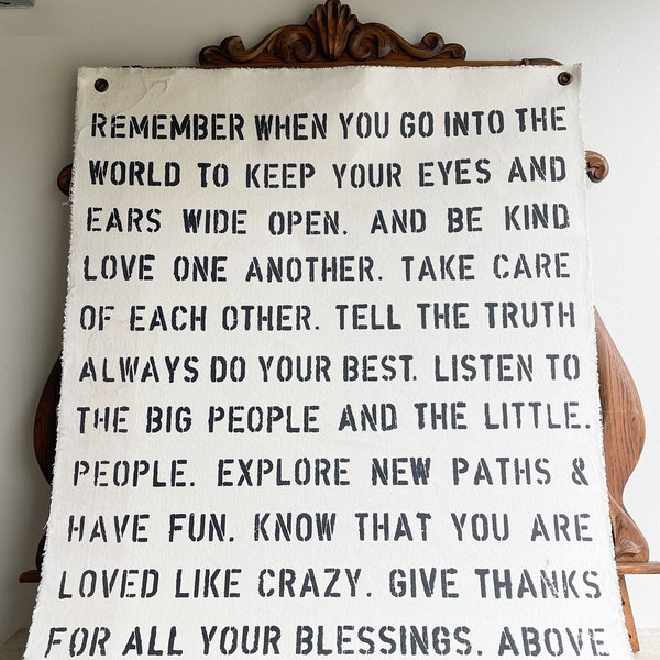 Inspirational Hanging Canvas Etsy
