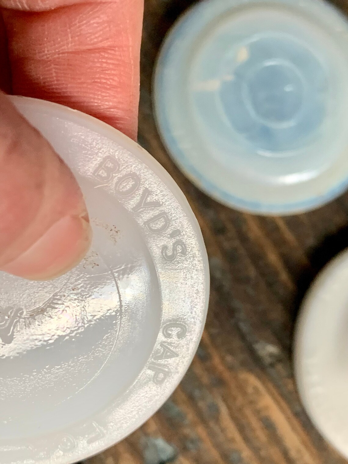 Porcelain White Glass Mason Jar Cap Mason Jar Lid Milk Etsy